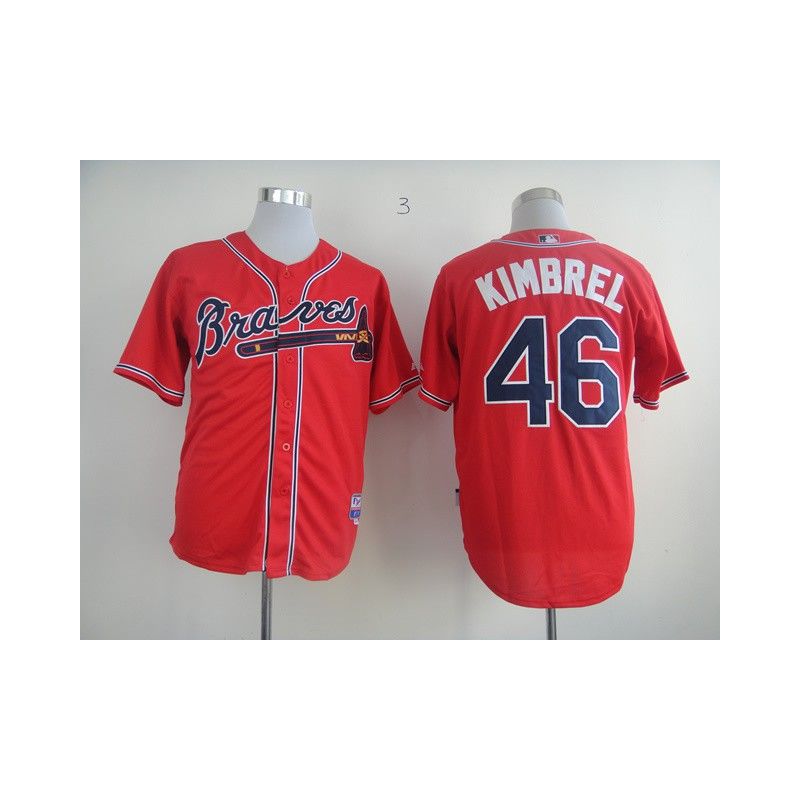 Cheap Craig Kimbrel Braves Jersey From China #46 Red