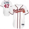 Cheap Tom Glavine Braves Jersey From China #47 White Hall Of Fame