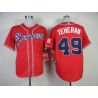 Cheap Julio Teheran Braves Jersey From China #49 Red 2014