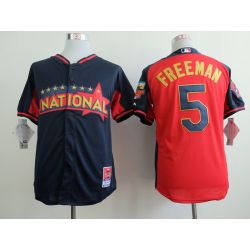 Cheap Freddie Freeman Braves Jersey From China #5 Blue-Red National League