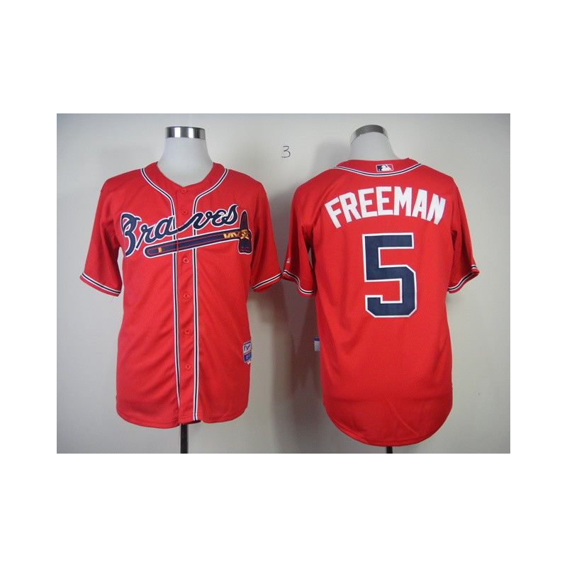 Cheap Freddie Freeman Braves Jersey From China #5 Red