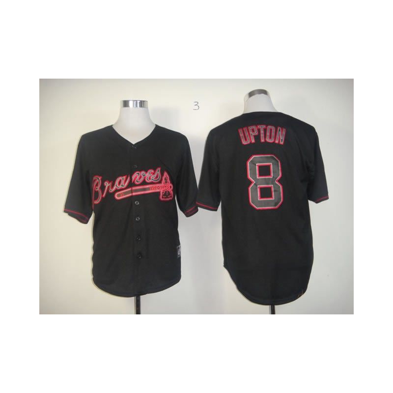 Cheap Justin Upton Braves Jersey From China #8 Black Fashion