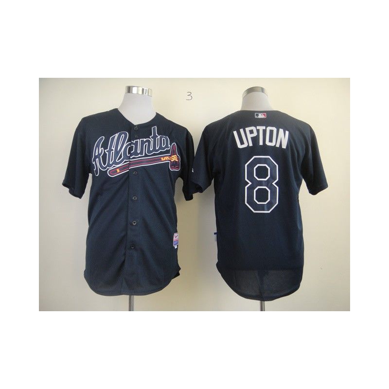 Cheap Justin Upton Braves Jersey From China #8 Blue