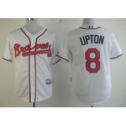 Cheap Justin Upton Braves Jersey From China #8 White