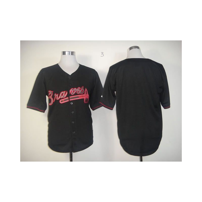 Cheap Braves Jersey From China Black Fashion Blank