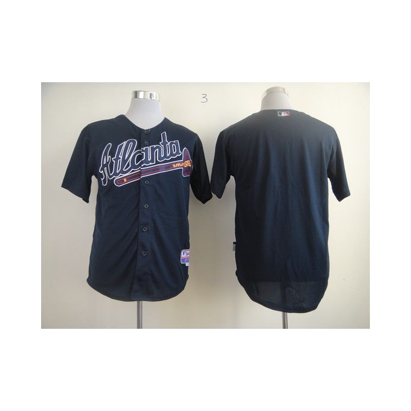 Cheap Braves Jersey From China Blue Blank