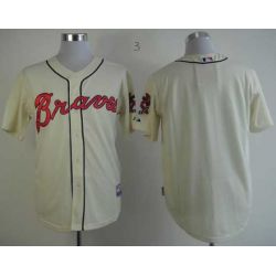 Cheap Braves Jersey From China Cream Blank