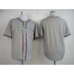 Cheap Braves Jersey From China Grey Camo Font Blank