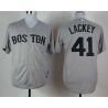 Cheap John Lackey Red Sox Jersey From China #41 Grey