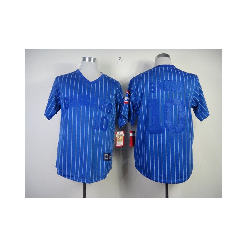 Cheap Ron Santo Cubs Jersey From China #10 Blue white stripe