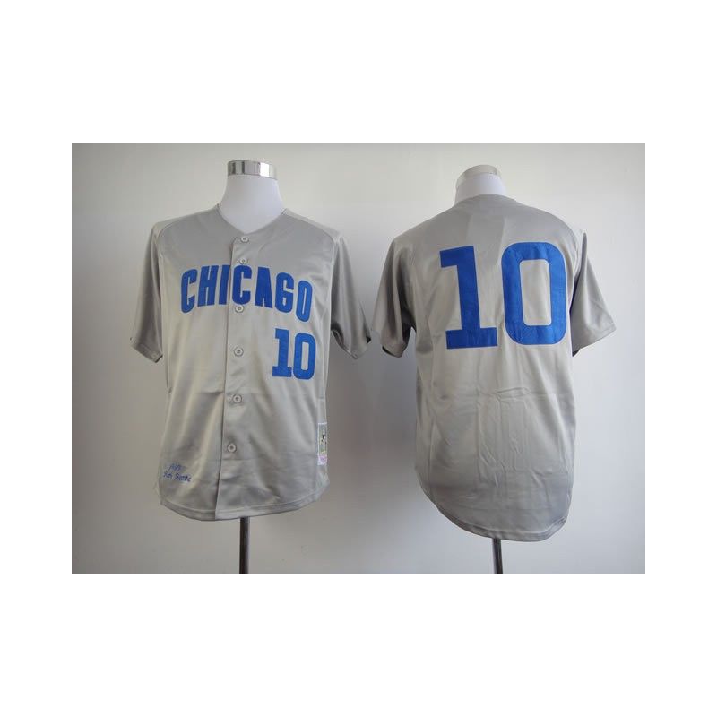 Cheap Ron Santo Cubs Jersey From China #10 Grey throwback 1969