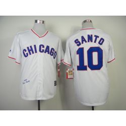 Cheap Ron Santo Cubs Jersey From China #10 White throwback 1968