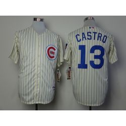 Cheap Starlin Castro Cubs Jersey From China #13 Cream 1969 Turn Back the Clock