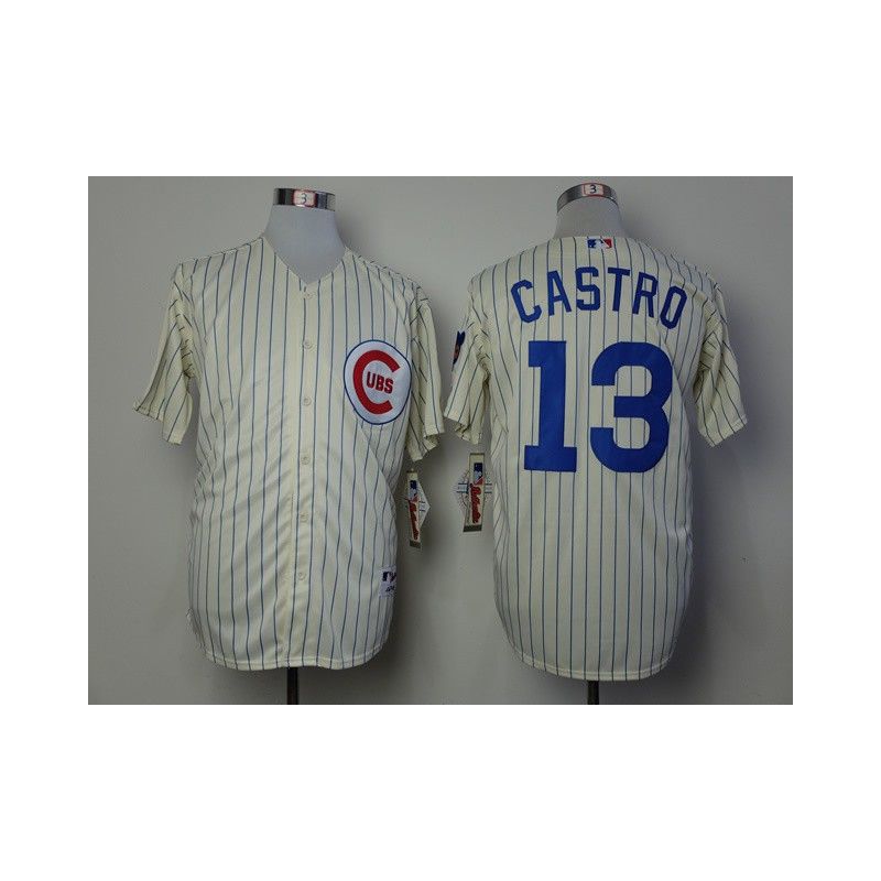 Cheap Starlin Castro Cubs Jersey From China #13 Cream 1969 Turn Back the Clock