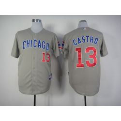 Cheap Starlin Castro Cubs Jersey From China #13 Grey