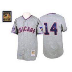 Cheap Ernie Banks Cubs Jersey From China #14 grey throwback