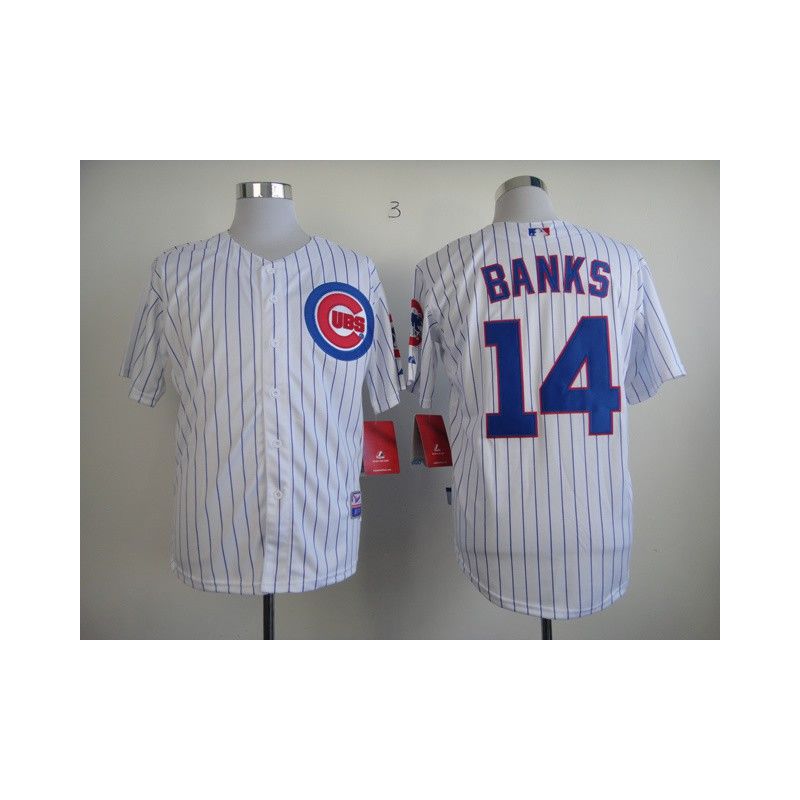 Cheap Ernie Banks Cubs Jersey From China #14 White