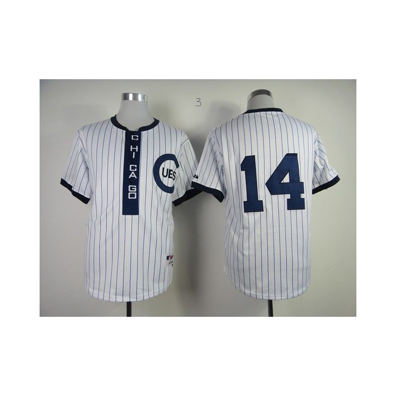 Cheap Ernie Banks Cubs Jersey From China #14 White 1909 Turn Back The Clock