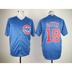 Cheap Geovany Soto Cubs Jersey From China #18 Blue