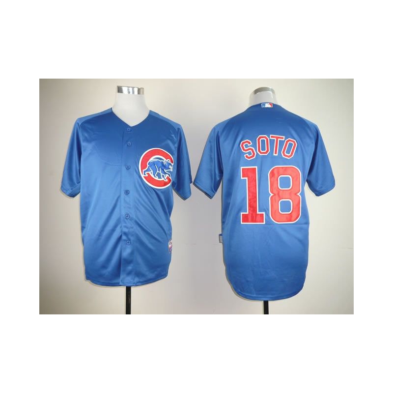 Cheap Geovany Soto Cubs Jersey From China #18 Blue