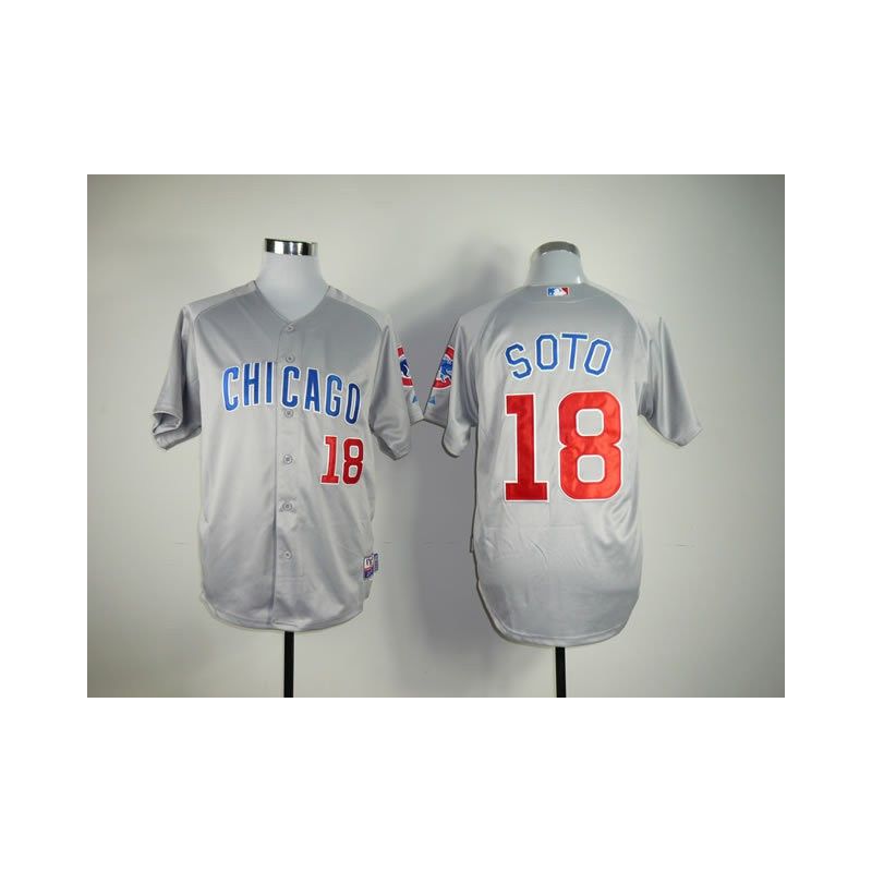 Cheap Geovany Soto Cubs Jersey From China #18 Grey