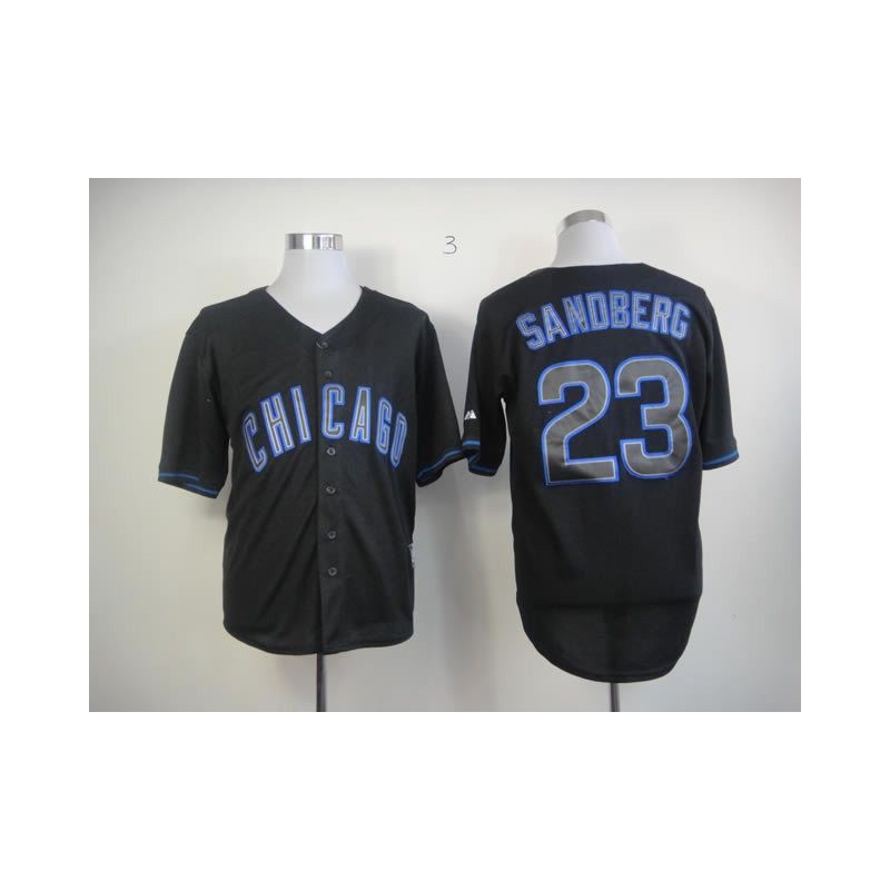 Cheap Ryne Sandberg Cubs Jersey From China #23 Black Fashion