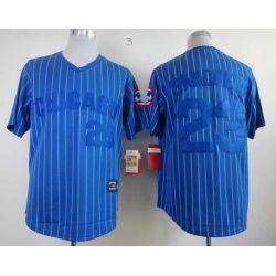 Cheap Ryne Sandberg Cubs Jersey From China #23 Blue white stripe