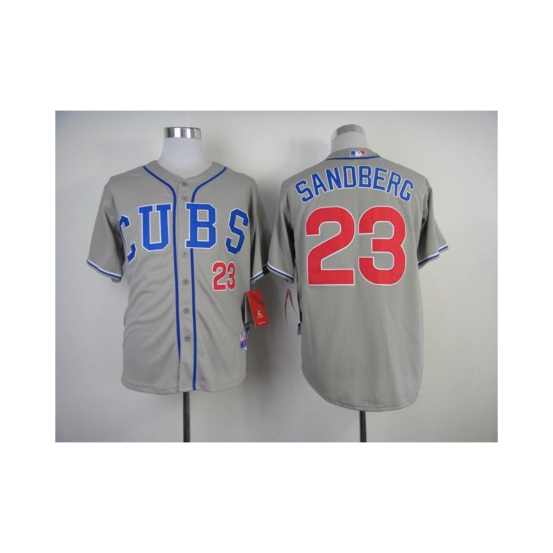 Cheap Ryne Sandberg Cubs Jersey From China #23 Grey 2014 new