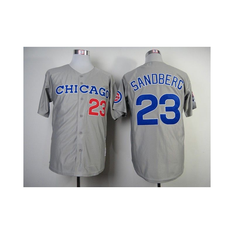 Cheap Ryne Sandberg Cubs Jersey From China #23 Grey throwback 1990