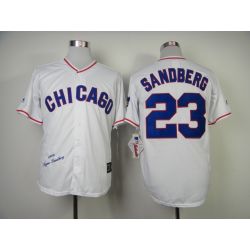 Cheap Ryne Sandberg Cubs Jersey From China #23 White throwback 1988