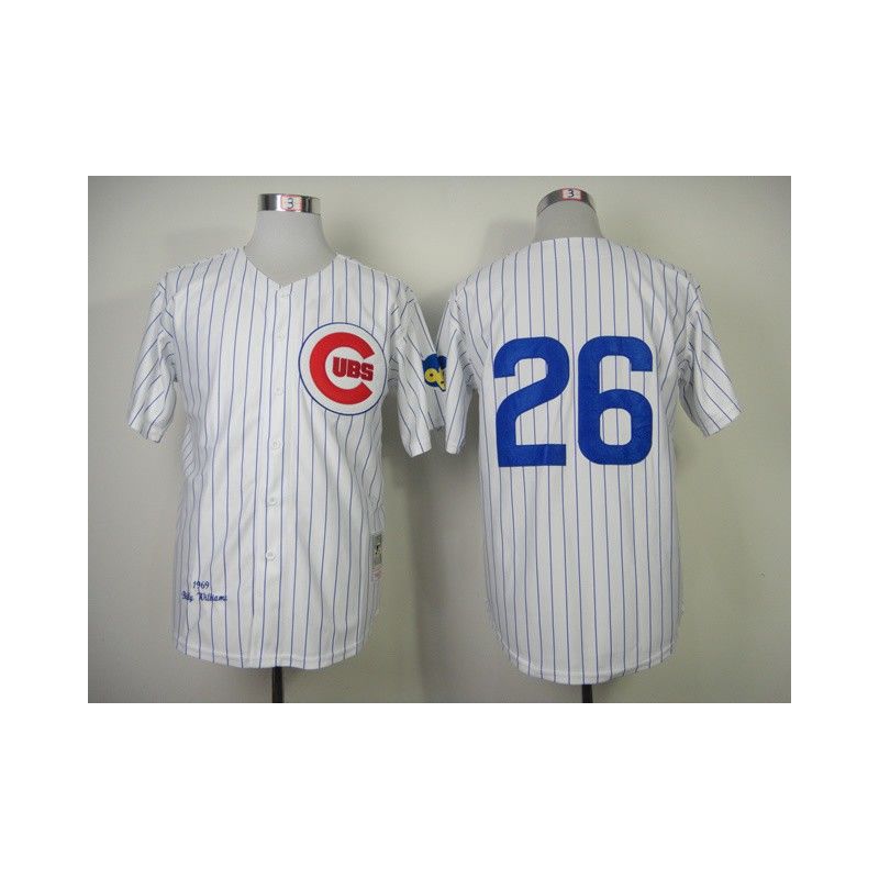 Cheap Billy Williams Cubs Jersey From China #26 White throwback 1969