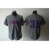 Cheap Greg Maddux Cubs Jersey From China #31 Grey throwback