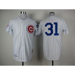 Cheap Greg Maddux Cubs Jersey From China #31 White throwback 1969