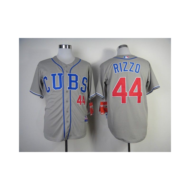 Cheap Anthony Rizzo Cubs Jersey From China #44 Grey 2014 new