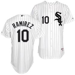 Cheap Alexei Ramirez White Sox Jersey From China #10 White Black Stripe