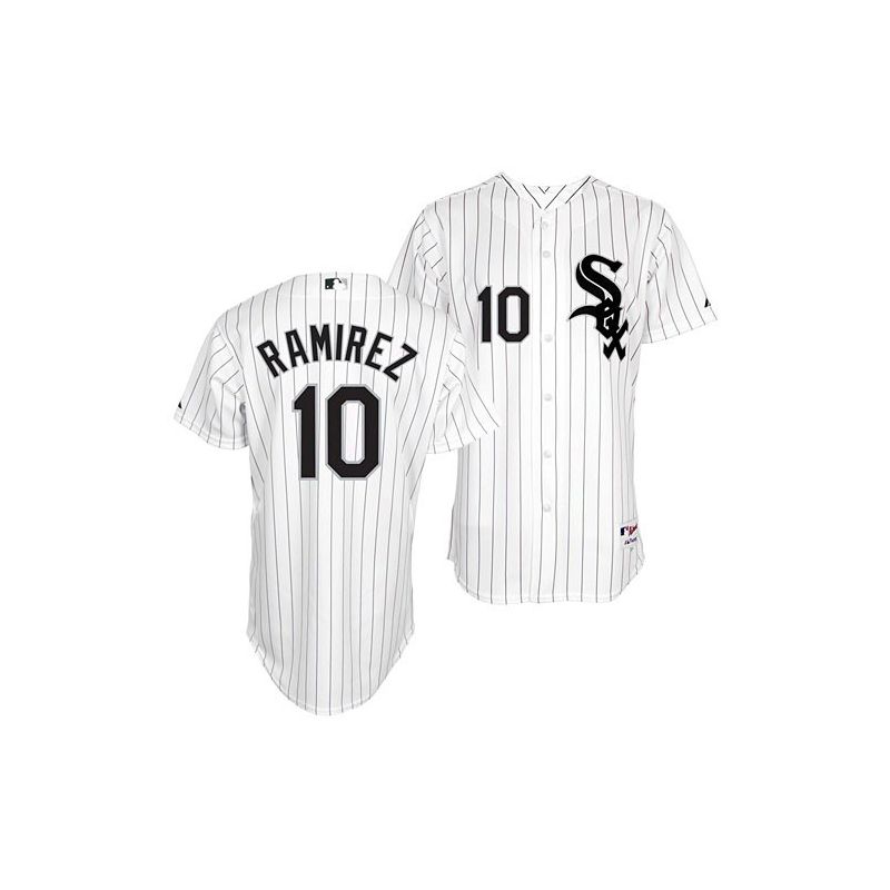 Cheap Alexei Ramirez White Sox Jersey From China #10 White Black Stripe