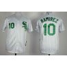 Cheap Alexei Ramirez White Sox Jersey From China #10 White Green Stripe