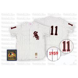 Cheap Luis Aparicio White Sox Jersey From China #11 White throwback 1959