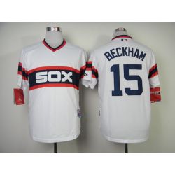 Cheap Gordon Beckham White Sox Jersey From China #15 White Alternate