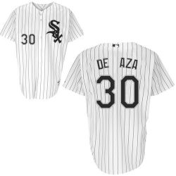 Cheap Alejandro De Aza White Sox Jersey From China #30 White Black Stripe