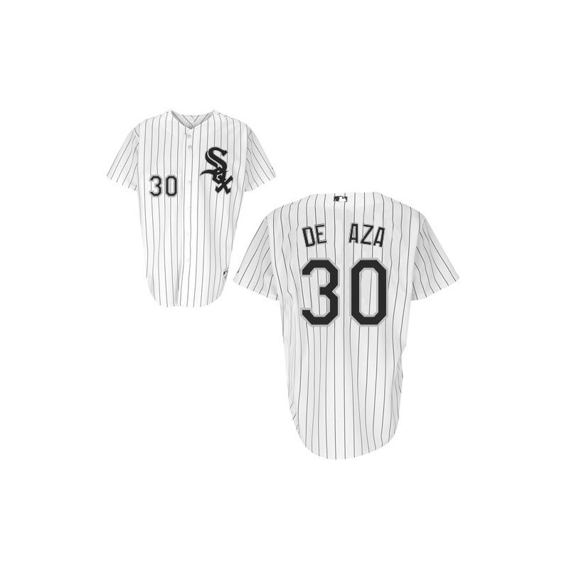 Cheap Alejandro De Aza White Sox Jersey From China #30 White Black Stripe