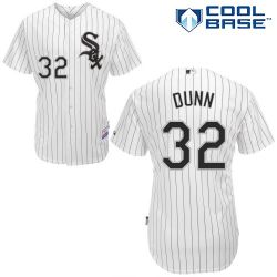 Cheap Adam Dunni White Sox Jersey From China #32 White Black Stripe