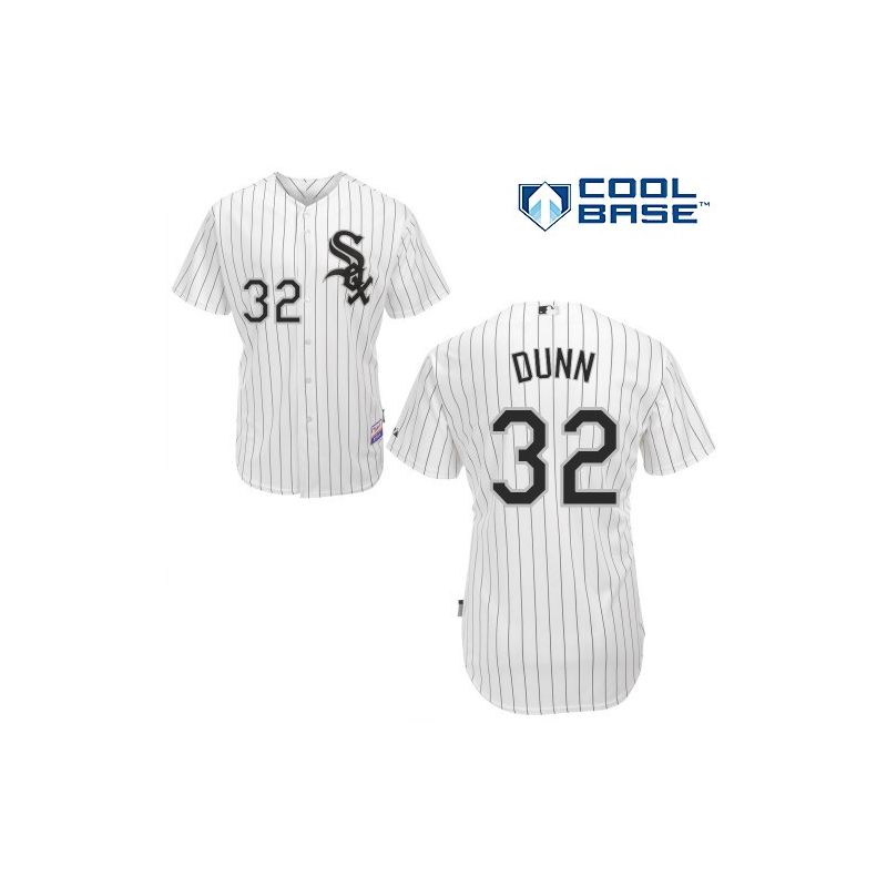 Cheap Adam Dunni White Sox Jersey From China #32 White Black Stripe