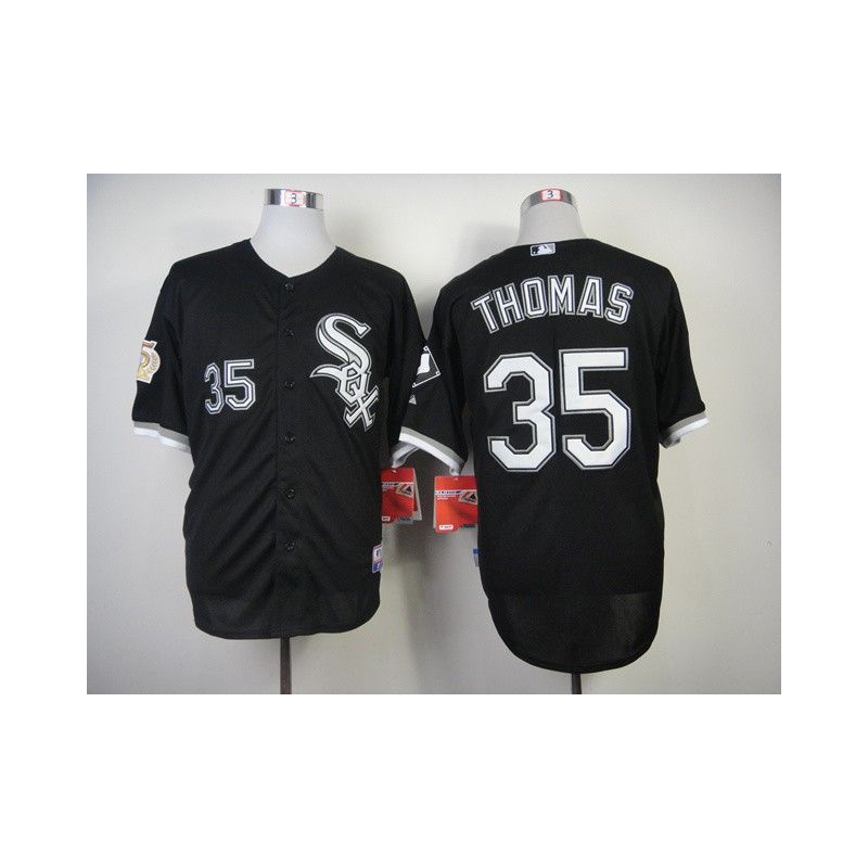 Cheap Frank Thomas White Sox Jersey From China #35 Black 75th