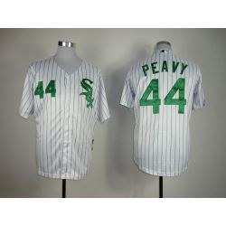 Cheap Jake Peavy White Sox Jersey From China #44 White Green Stripe