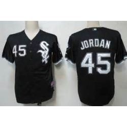 Cheap Michael Jordan White Sox Jersey From China #45 Black