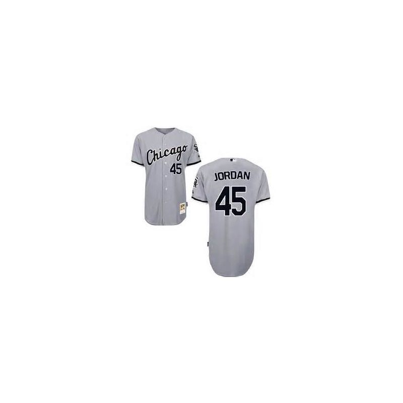 Cheap Michael Jordan White Sox Jersey From China #45 Grey