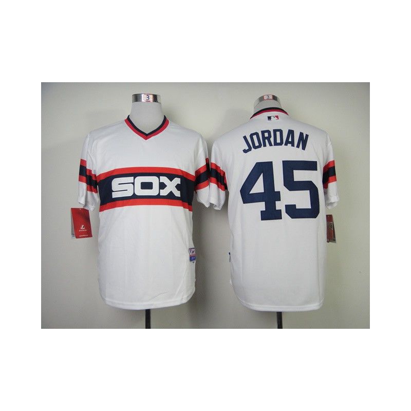 Cheap Michael Jordan White Sox Jersey From China #45 White Alternate