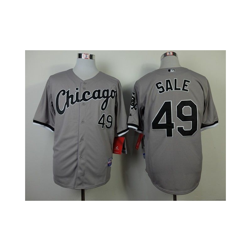 Cheap Chris Sale White Sox Jersey From China #49 Grey