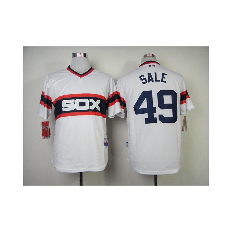 Cheap Chris Sale White Sox Jersey From China #49 White Alternate